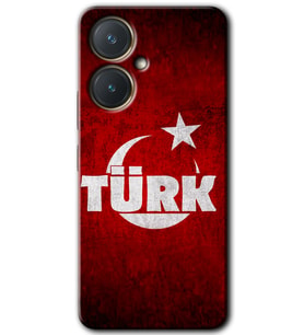 Vivo Y27 Kılıf HD Desen Baskılı Kılıf - Ayyıldız Türk