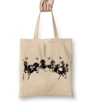 Gallop Of The 8 Horses Bez Çanta Uzun Saplı