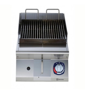 Electrolux Professional Endüstriyel Powergrill-gazlı Set Üstü Hp Barbekü, Pişirme Yüzeyinde Max.350°c Sıcaklık, Çift Taraflı Döküm Izgaralı, Radyan Isıtma, Paslanmaz Brulörlü - 400 Mm E7GRGDGC0P