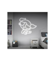 Power Puff Girls Bubbles Figürlü Neon Tabela