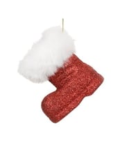 Yılbaşı Ağacı Noel Baba Çizme Şekilli Dekor Süs 7 Cm 1 Adet