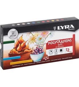 LYRA 5651120  POLYCRAYONS SOFT TOZ PASTEL BOYA 12 Lİ