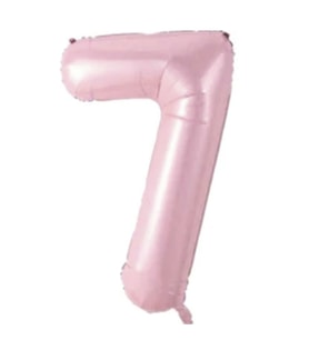 Bebek Pembe 7 Rakam Folyo Balon 76 Cm 1 Adet
