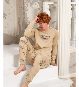 Gd Goldoremi 5326 Erkek Weekend Uzun Kollu Pijama Takımı