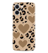 Oppo Reno 14F Kılıf Boutique Baskılı Resimli Leopar Kalp Pcode -068