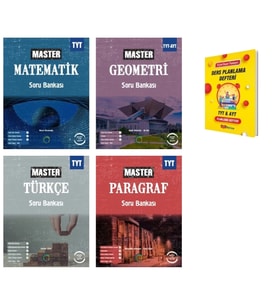 TYT Master Matematik Türkçe Geometri ve Paragraf Soru Bankası Eşit Ağırlık 4lü Set