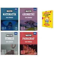 TYT Master Matematik Türkçe Geometri ve Paragraf Soru Bankası Eşit Ağırlık 4lü Set