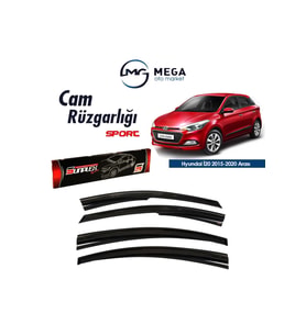 Cam Rüzgarlığı Hyundai I20 2015-2020 ile uyumlu (Siyah)