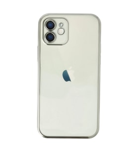 İphone 12 Kılıf Razer Lensli Silikon - Gümüş