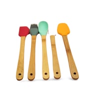 5 parça Silikon Kaşık ve Servis Takımı 20 cm