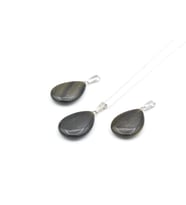 Hakiki Doğal Rainbow Obsidyen Taşı Kolye Ucu