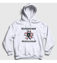 Presmono Unisex Beyaz Good Day Müzik New Model Army Kapüşonlu Sweatshirt 484947tt