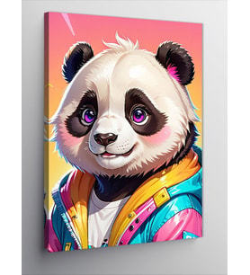 Kanvas Tablo Sevimli Panda