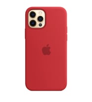 Rosstech iPhone 12-12 Pro Lansman Silikon Kılıf + Tam Kaplayan 5D Ekran Koruyucu (Kırmızı)