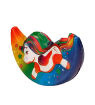 Squishy Ay Unicorn: Slow Rising Köpük Oyuncak! Kawaii Stres Giderici Figür (Çok Renkli)