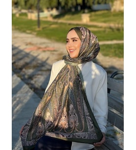 Etnik Desen Queen Haki