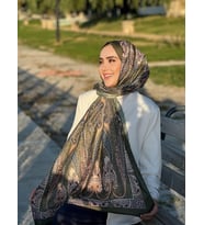 Etnik Desen Queen Haki