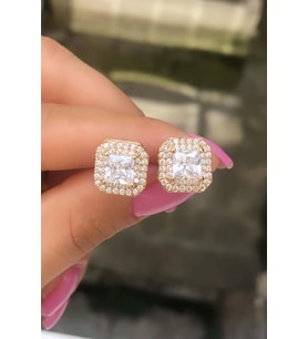 Vip Diamond Kare Küpe