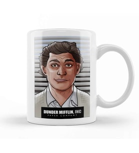 Jim Halpert Dunder Mifflin Kupa Bardak Porselen