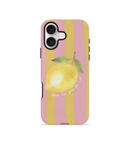 iPhone 16 Plus Vorian Çift Katmanlı Kılıf Pink Lemon Muse