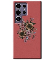 Galaxy S24 Ultra Kılıf HD Desen Baskılı Kılıf - Retro Çiçek