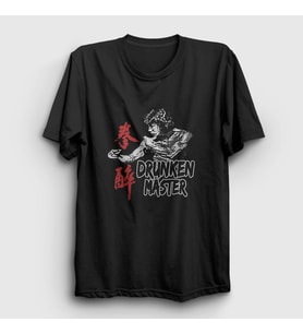 Presmono Unisex Siyah Drunken Master Jackie Chan T-Shirt 331853tt