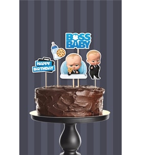 Patron Bebek Boss Baby Teması Pasta Süsü Seti