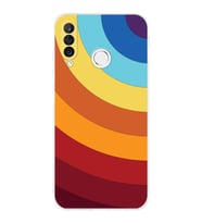 PrintiFy Huawei P30 Lite Uyumlu Kamera Korumalı Renk Cümbüşü A Tasarımlı Şeffaf Silikon Kılıf
