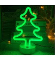 Livava çam Ağacı Neon Lamba, Yeşil, 27x17