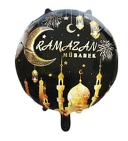 Ramazan Mübarek Cami Desenli Folyo Balon 1 Adet