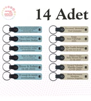 Gök Mavi & Sütlü Kahve, 14’lü Set, Kişisel Özel Anahtarlık, Kurumsal Workshop Katılımcılarına Hediye