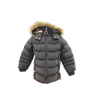 Life For Moda Kız Çocuk İçi Peluş Astarlı Çıkarılabilir Kapüşonlu Su Geçirmez Mont Kaban 3021 (Siyah)
