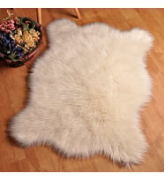 Tappeto Soft Peluş Kuzu Postu Krem