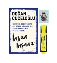insan İnsana - Doğan Cüceloğlu - Kronik Kitap -9786257631525 - Sarı Fosforlu Kalem - Defterli Seti