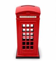 Metal Telefon Kulübesi Kumbara Alk5391