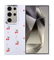 Coverzone Samsung Galaxy S25 Ultra ile uyumlu K?l?f Airbag K�?eli 2mm Kamera �?k?nt? Korumal? Simli ?effaf Bask?l? Z-Kutup Kapak Kiraz