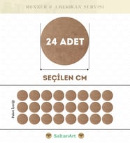 24 Adet MDF Amerikan Servis Supla Ahşap Magnetlik 3 mm Kalınlık 1-50 cm Ölçüler