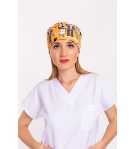 Cadılar Bayramı Desenli Doktor Hemşire Bone
