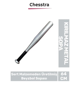 Modern Zarif Kırılmaz Rahat Kavrama Kaliteli Metal Baseboll Beyzbol Sopası 64 Cm