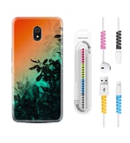 Xiaomi Redmi 8A 8 Pro 9C 9T 10C 11T Pro Kılıf Kablo Koruma Spiral Silikon Güzel Çiçekler 1712