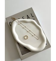 Bulut Görünümlü Oval Tabak