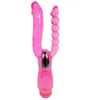 Fastieshop Titreşimli Double Vibratör (Pembe)