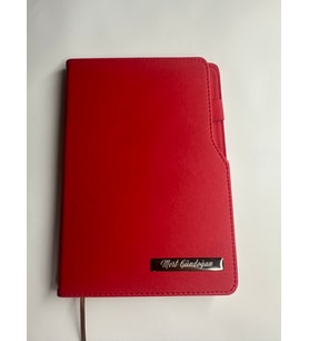 İsme veya Kişiye Özel Kırmızı Ajanda Defter