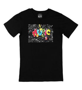 Music Siyah Tişört