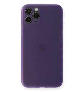 Newface Apple iPhone 11 Pro Max Kılıf PP Ultra İnce Kapak - Mor