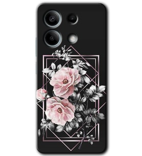 Xiaomi Redmi Note 13 Pro 5G Kılıf HD Desen Baskılı Kılıf - Retro Çiçek 1
