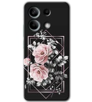 Xiaomi Redmi Note 13 Pro 5G Kılıf HD Desen Baskılı Kılıf - Retro Çiçek 1