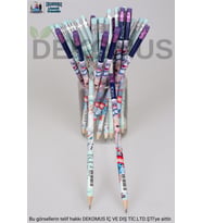 YENİ SEZON LİSANSLI FROZEN ELSA " TEKLİ " SİLGİLİ KURŞUN KALEM