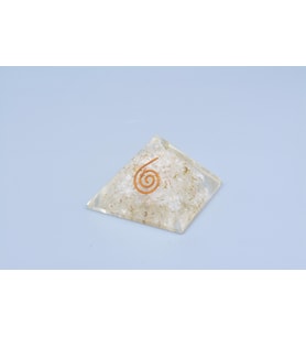 Hakiki Doğal Kristal Kuvars Taşı Orgonit Piramit 33 Gram