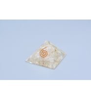 Hakiki Doğal Kristal Kuvars Taşı Orgonit Piramit 33 Gram